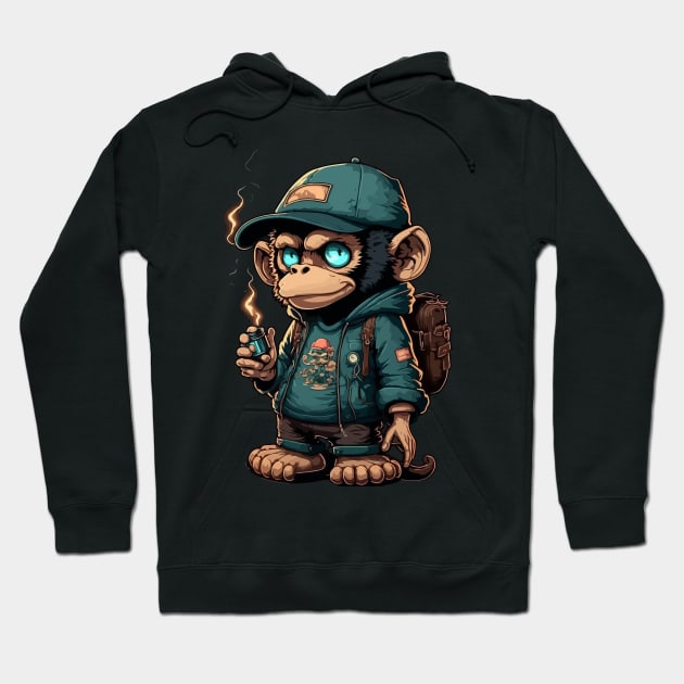 monkey lover Hoodie by tee-sailor